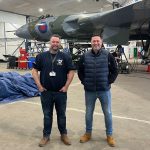 Vulcan to the Sky Trust CEO right with the Chief Engineer Matt Lawrence at Vulcan Restoration Trust left