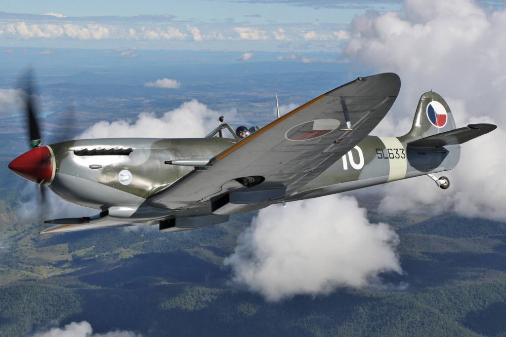 WWII Combat Veteran Czechoslovak Supermarine Spitfire Returns Home 16 WWII Supermarine Spitfire LF Mk. IXe SL633 AG7I7811