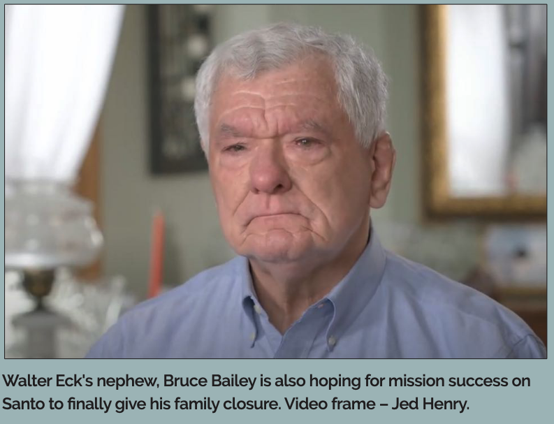 Walter Ecks nephew Bruce Bailey