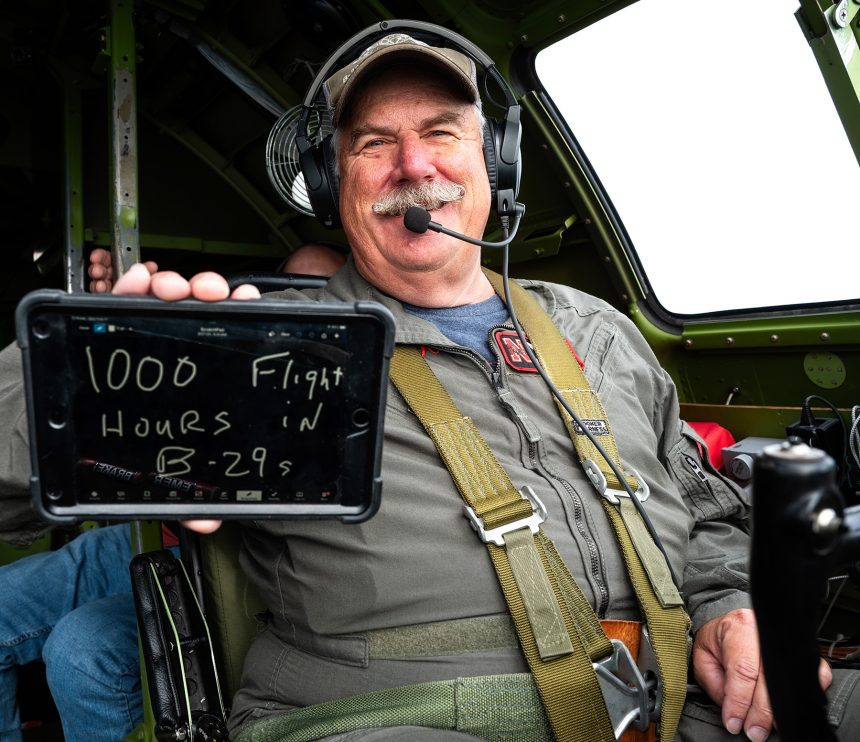 Warbird Pilot Mark Novak Reaches 1000 Flight Hours in the Boeing B 29 Superfortress