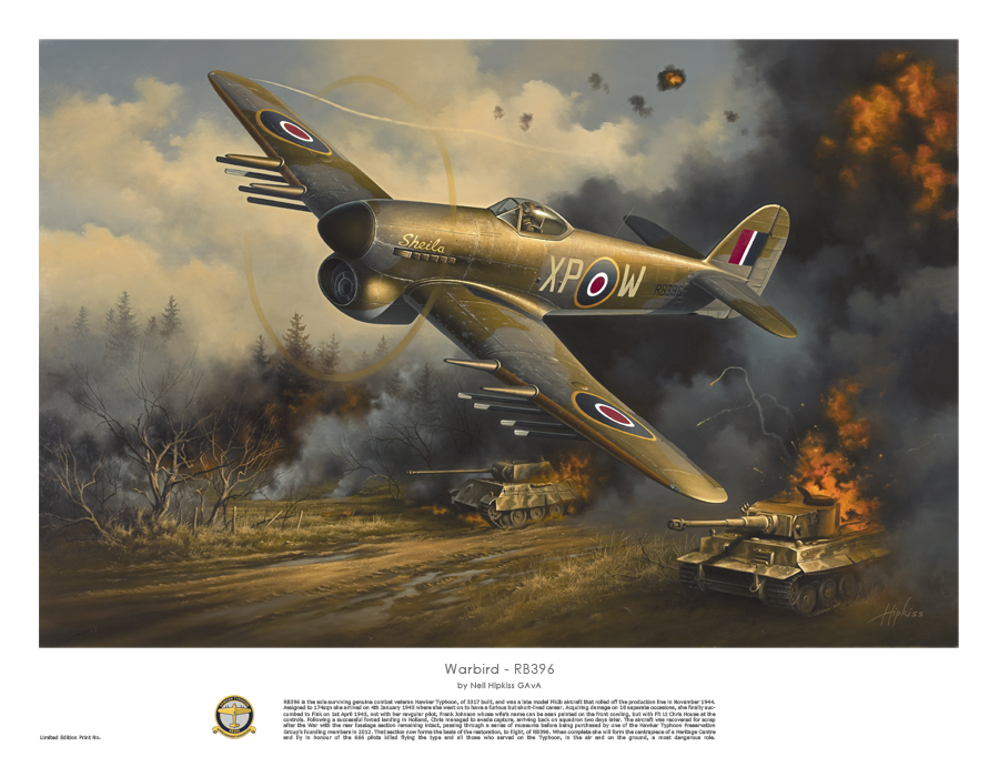 Warbird RB396 by Neil Hipkiss Print