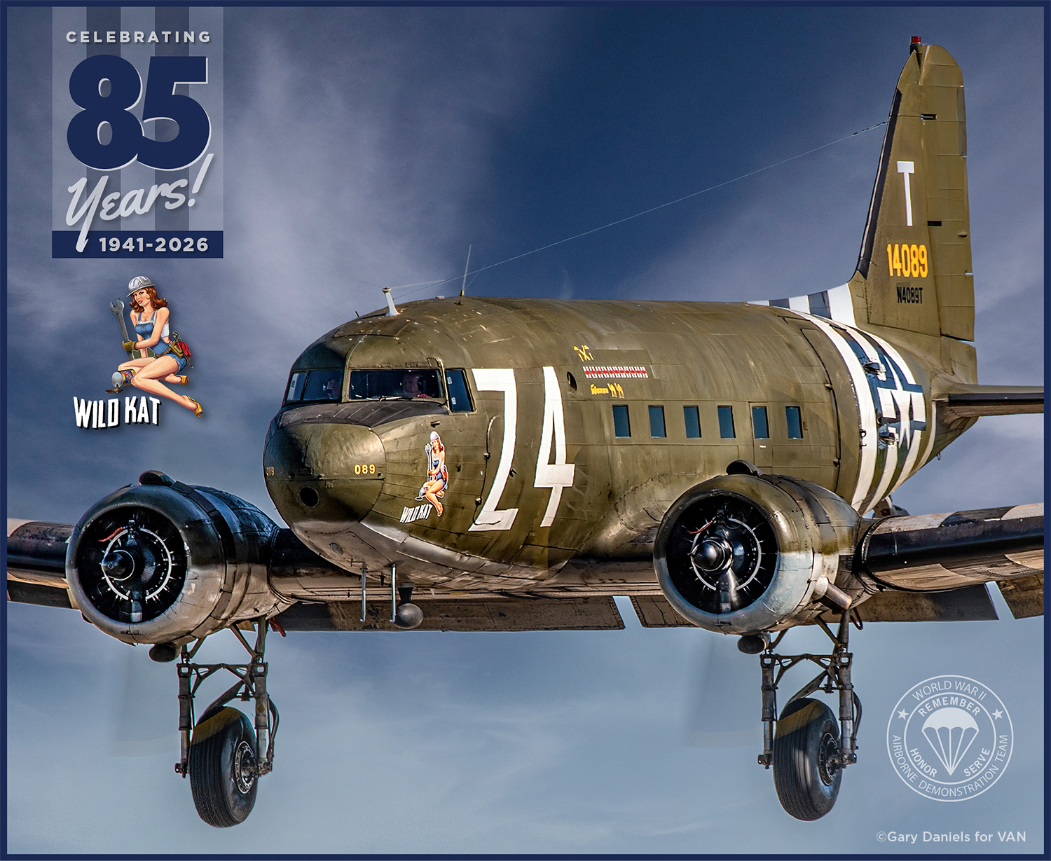 WWII Airborne Demonstration Team Keeps Two ‘Skytrains’ Airborne to Honor Veterans 26 Wild Kat Gary Daniels 11