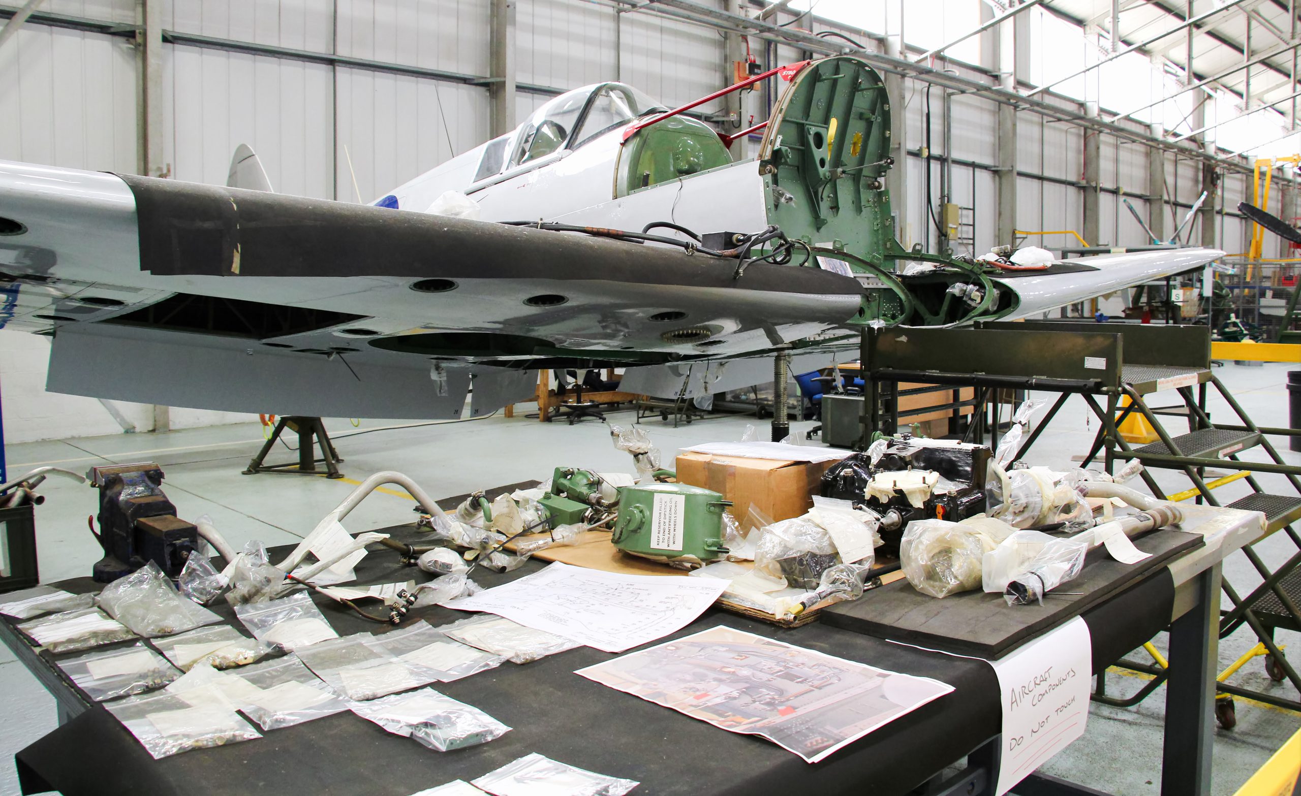 Work will recommence on Spitfire PR Mk XIX PS915 this winter. Photo Clive Rowley scaled