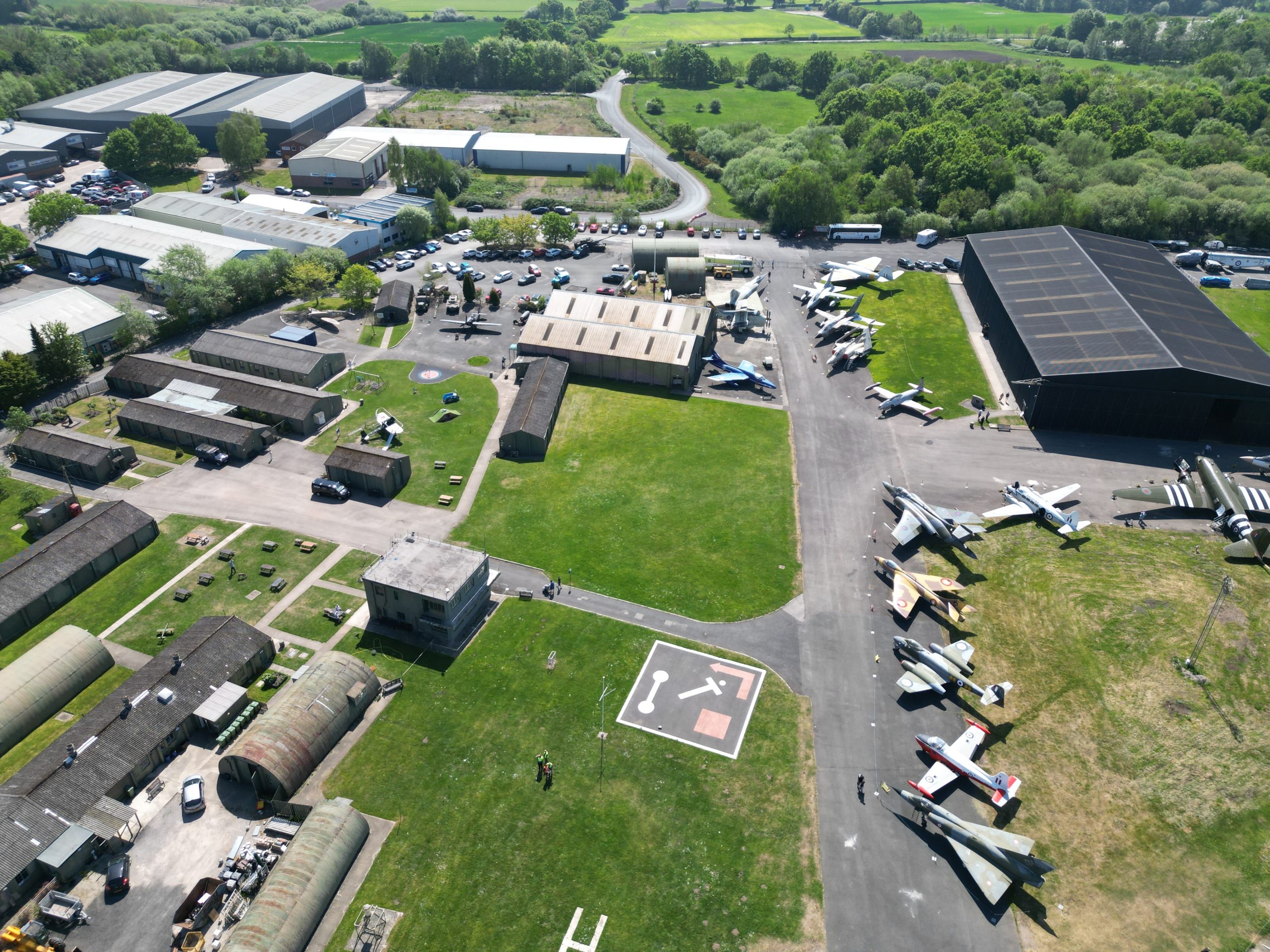 Yorkshire Air Museum Aerial view May 2025 01 scaled