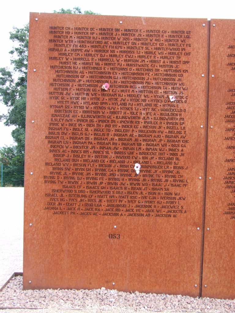 RAF Salutes 6th "Bomber Command Day" in Lincoln, England 13 a wall of names