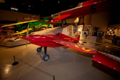 after airventure 2025 the re creation found its home in the air racing gallery of the eaa aviation museum
