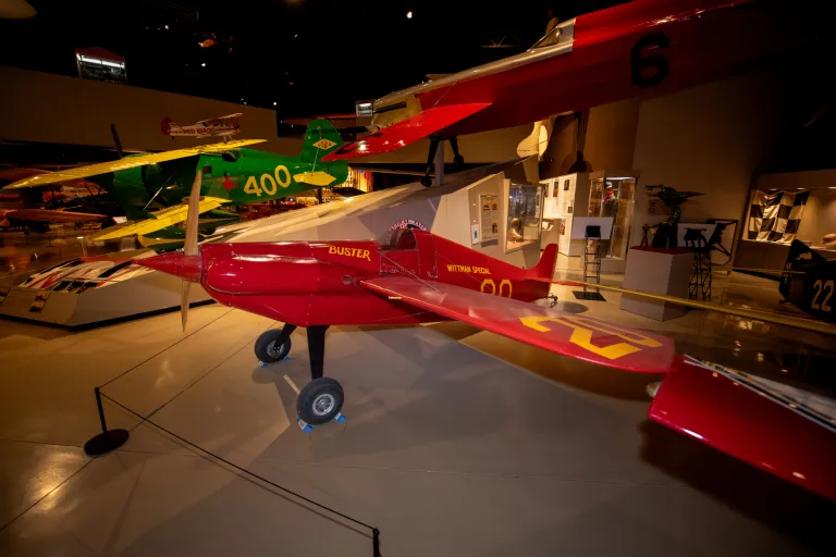 after airventure 2025 the re creation found its home in the air racing gallery of the eaa aviation museum