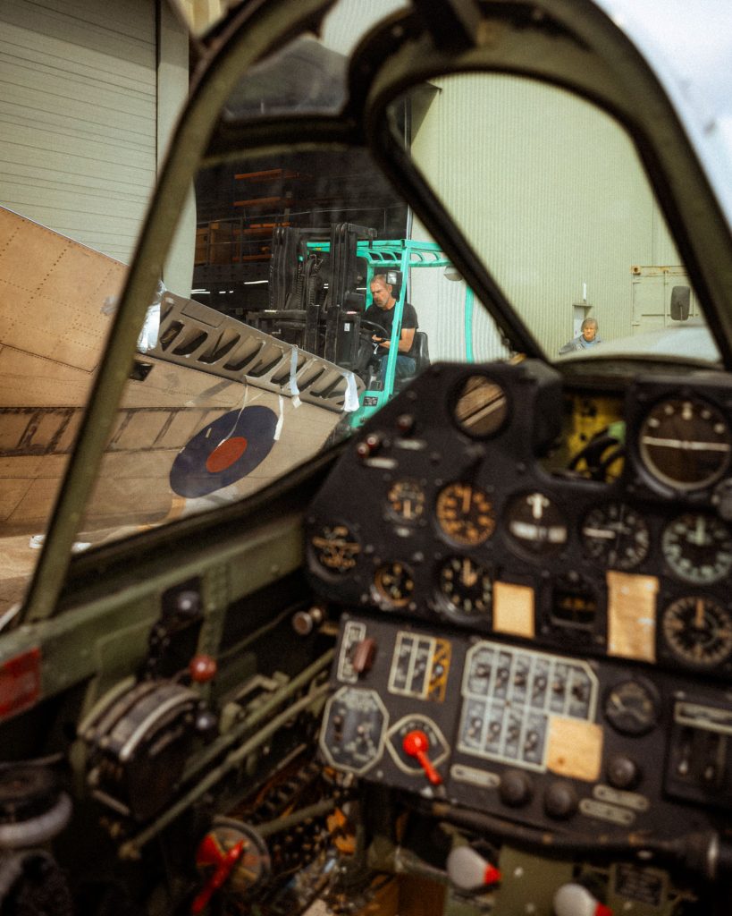 aircraftrestorationco maude p40 arrival duxford 72ppi rgb web use only copyright aircraftrestorationcompany no3
