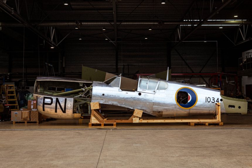 aircraftrestorationco maude p40 arrival duxford 72ppi rgb web use only copyright aircraftrestorationcompany no4