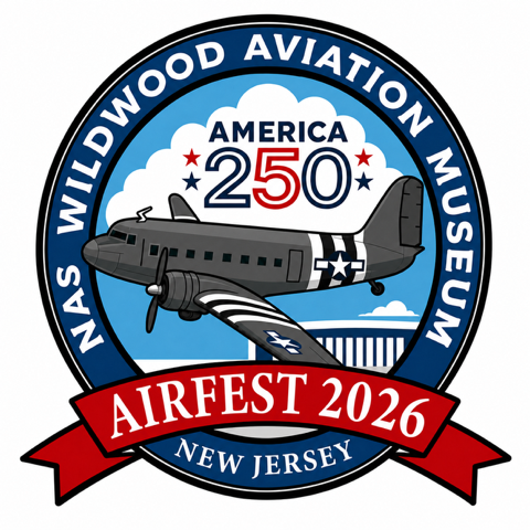 D-Day Veteran C-47 "Placid Lassie," Me 262 to Headline NAS Wildwood AirFest 2026 14 airfest logo
