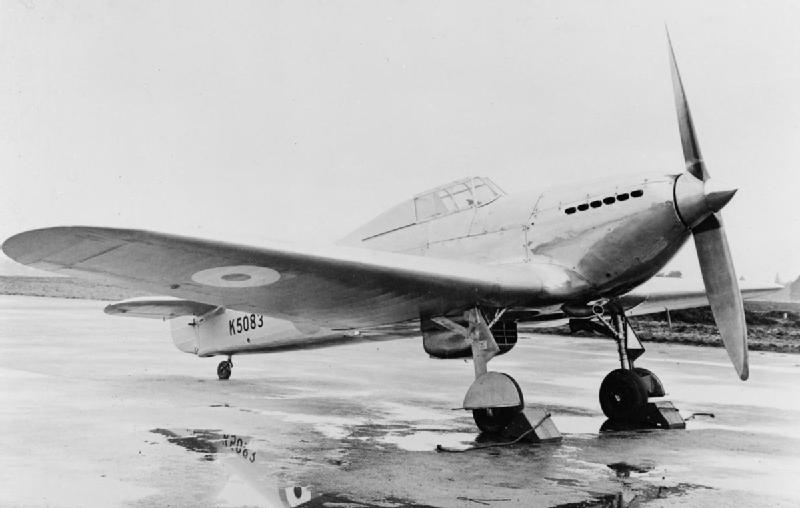 Hawker Hurricane Over Victoria 14 awker Monoplane F.36 34 K5083