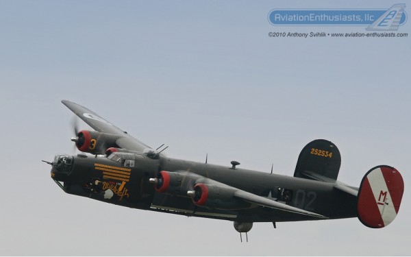 he Collings Foundation's B-24J Liberator "Witchcraft" at the 2010 Thunder Over Michigan Air Show.