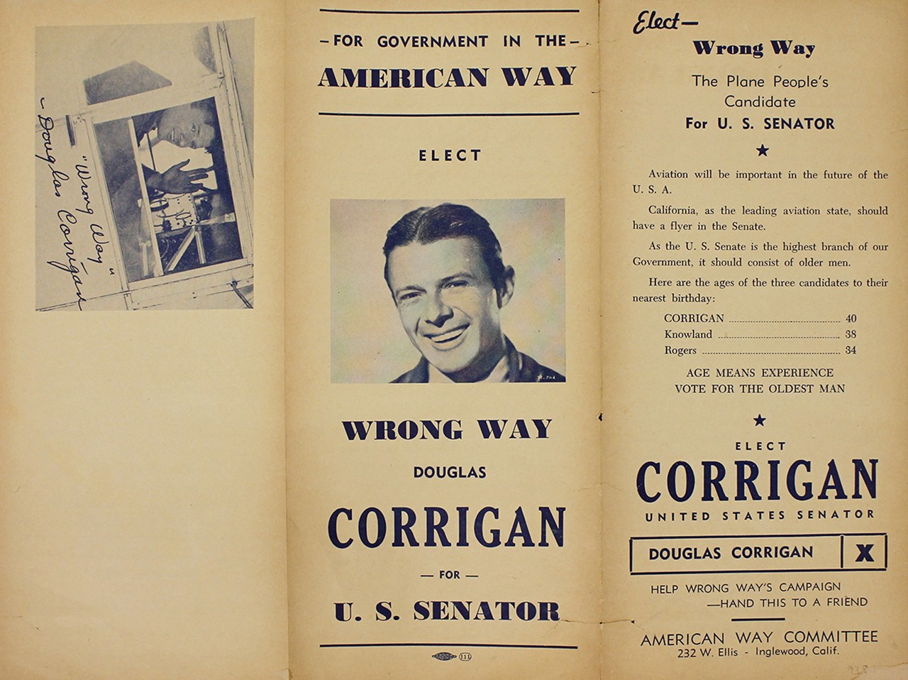 "Wrong Way" Corrigan's Little Ray of Sunshine Among the Planes of Fame 63 b2ap3 large blog 93.8.1
