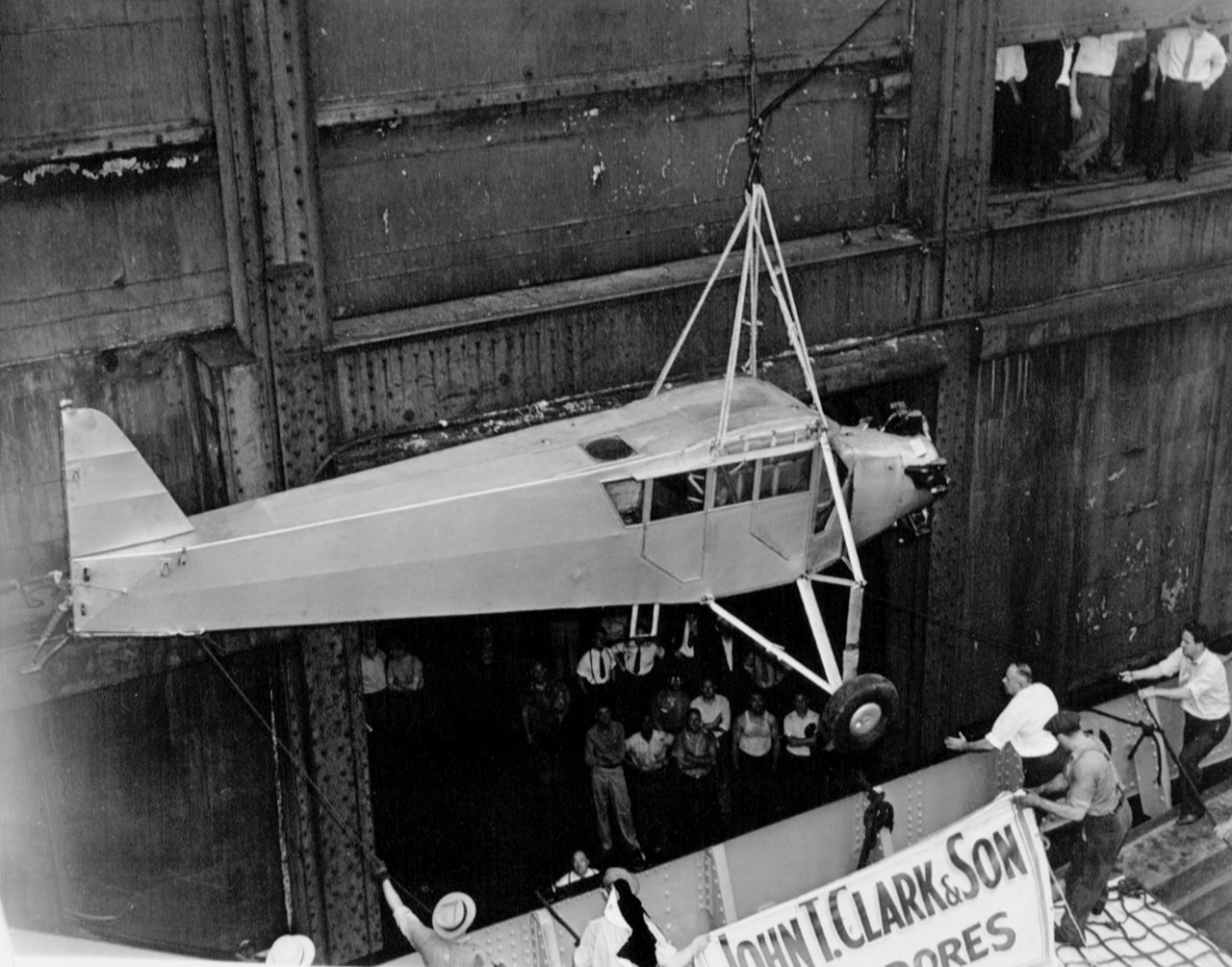 "Wrong Way" Corrigan's Little Ray of Sunshine Among the Planes of Fame 56 b2ap3 large blog douglas corrigans plane returning to the us via ship 1938