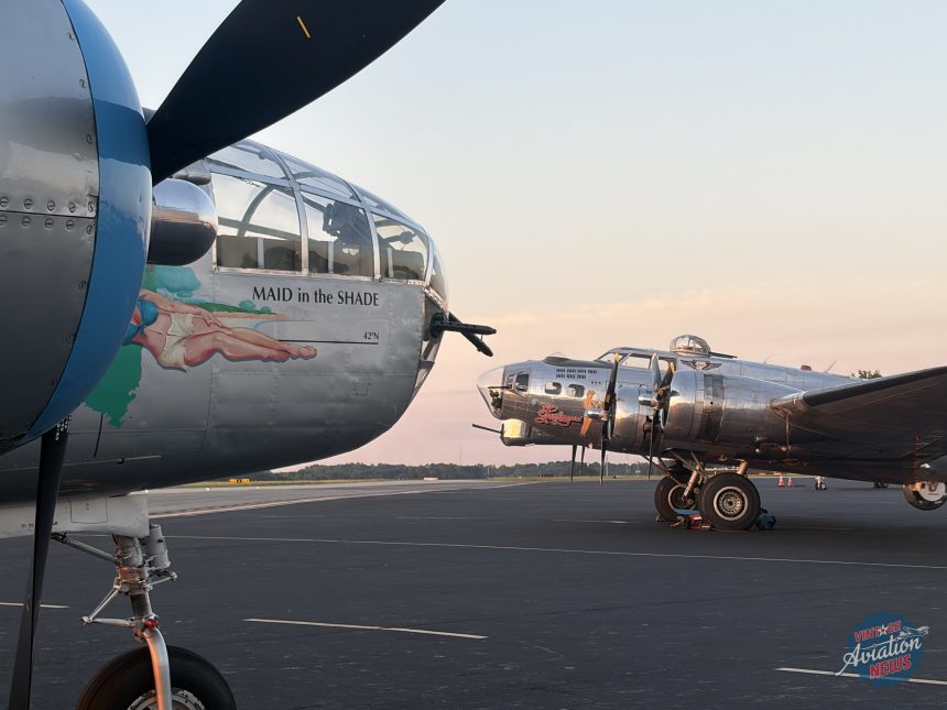 boeing b 17 flying fortress sentimental journey and north american b 25 mitchell maid in the shade 6151.jpeg