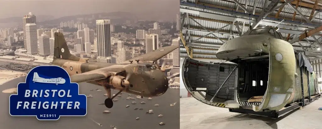 Aerospace Bristol Reattaches Centre Wing to Rare Bristol Freighter 10 bristol freighter type 170 nz5911