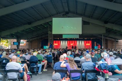 burt rutan theater in the woods at eaa airventure