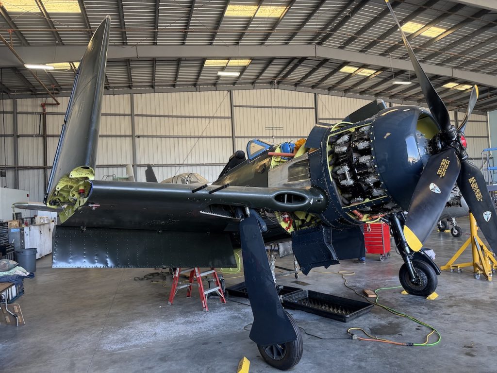 caf socals grumman f8f 2 bearcat nears first engine run as restoration advances 4774
