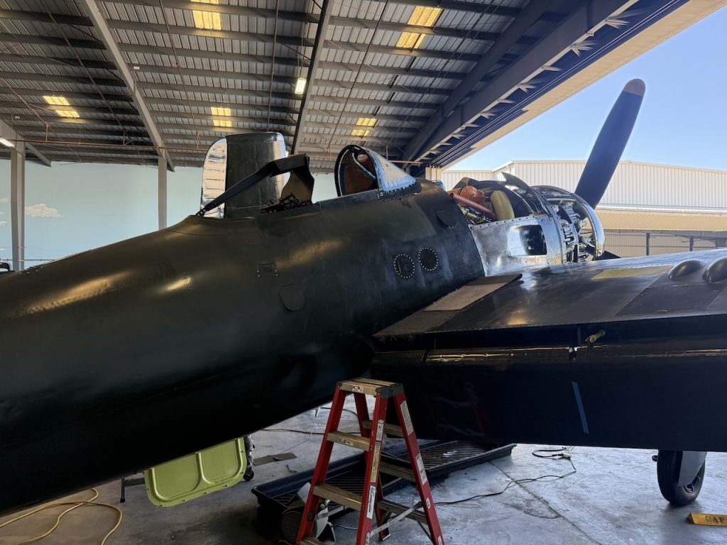 caf socals grumman f8f 2 bearcat nears first engine run as restoration advances 4775