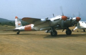 Mosquito CF-HMS wearing its Spartan Air Services Livery in the '50s (Image Credit: Calgary Mosquito Society) 