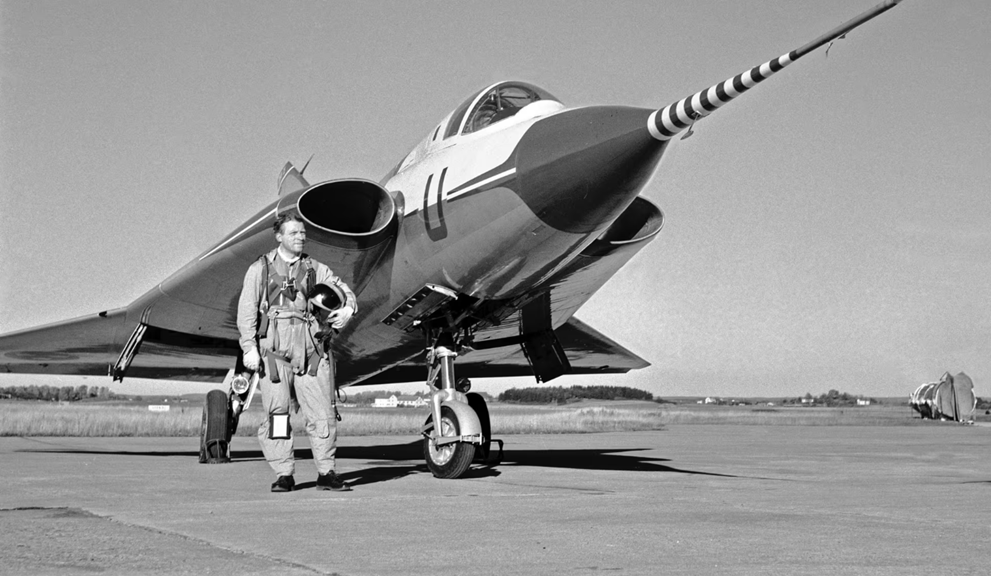 chief test pilot Bengt Olow Saab Draken