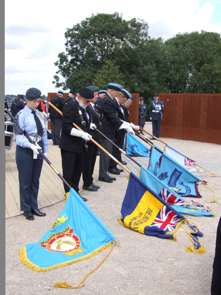 RAF Salutes 6th "Bomber Command Day" in Lincoln, England 11 colour bearers during service