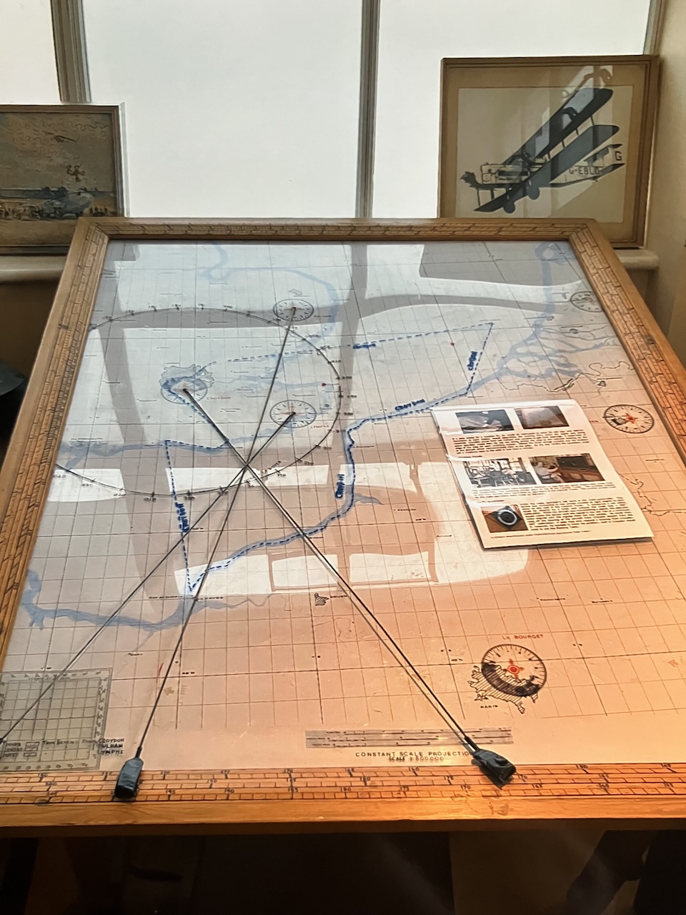 Croydon: London's Crucible of Flight 18 control tower map plot navigation table for cross channel routes croydon paris
