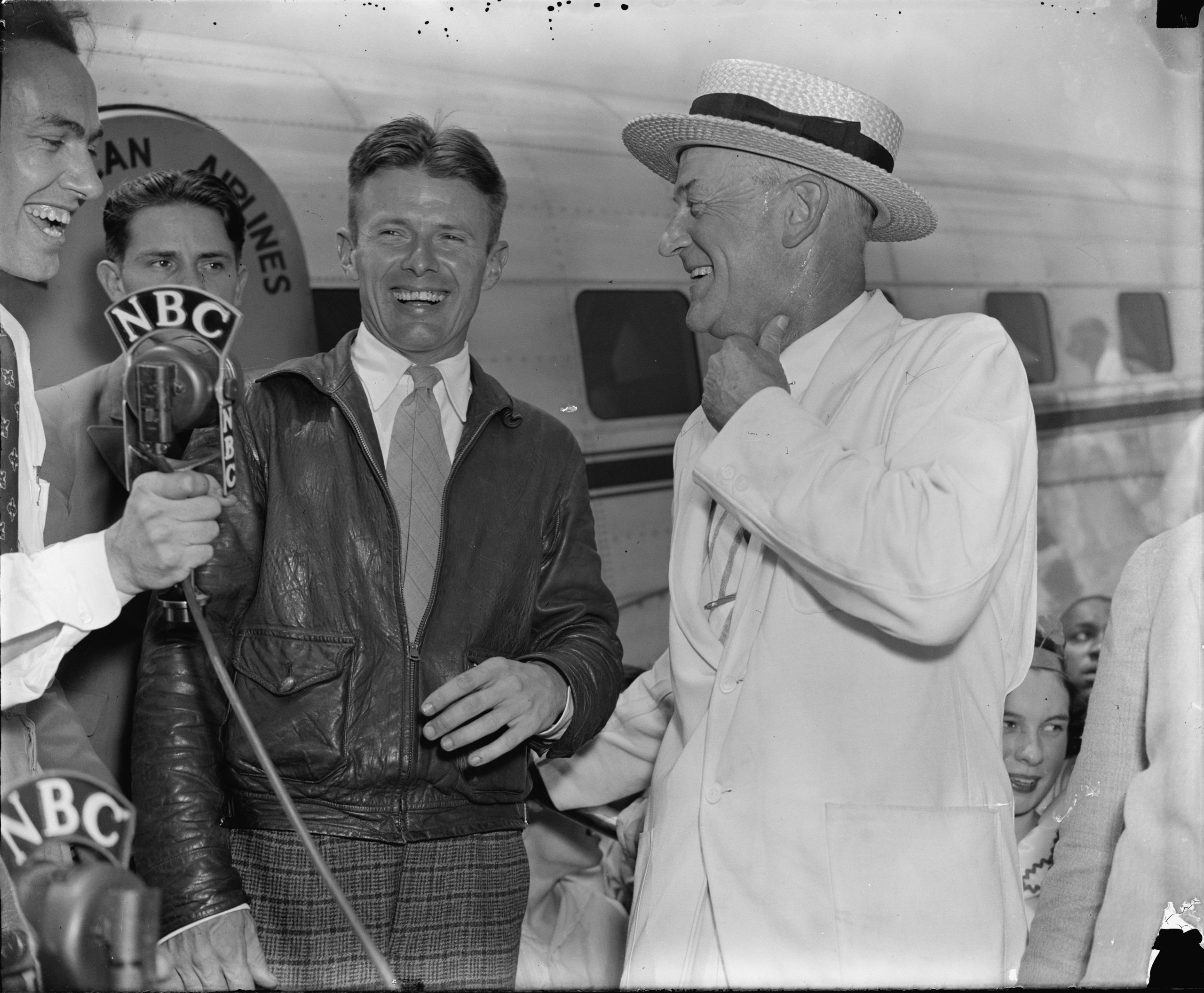 "Wrong Way" Corrigan's Little Ray of Sunshine Among the Planes of Fame 60 corrigan at airport lccn2016873887 scaled