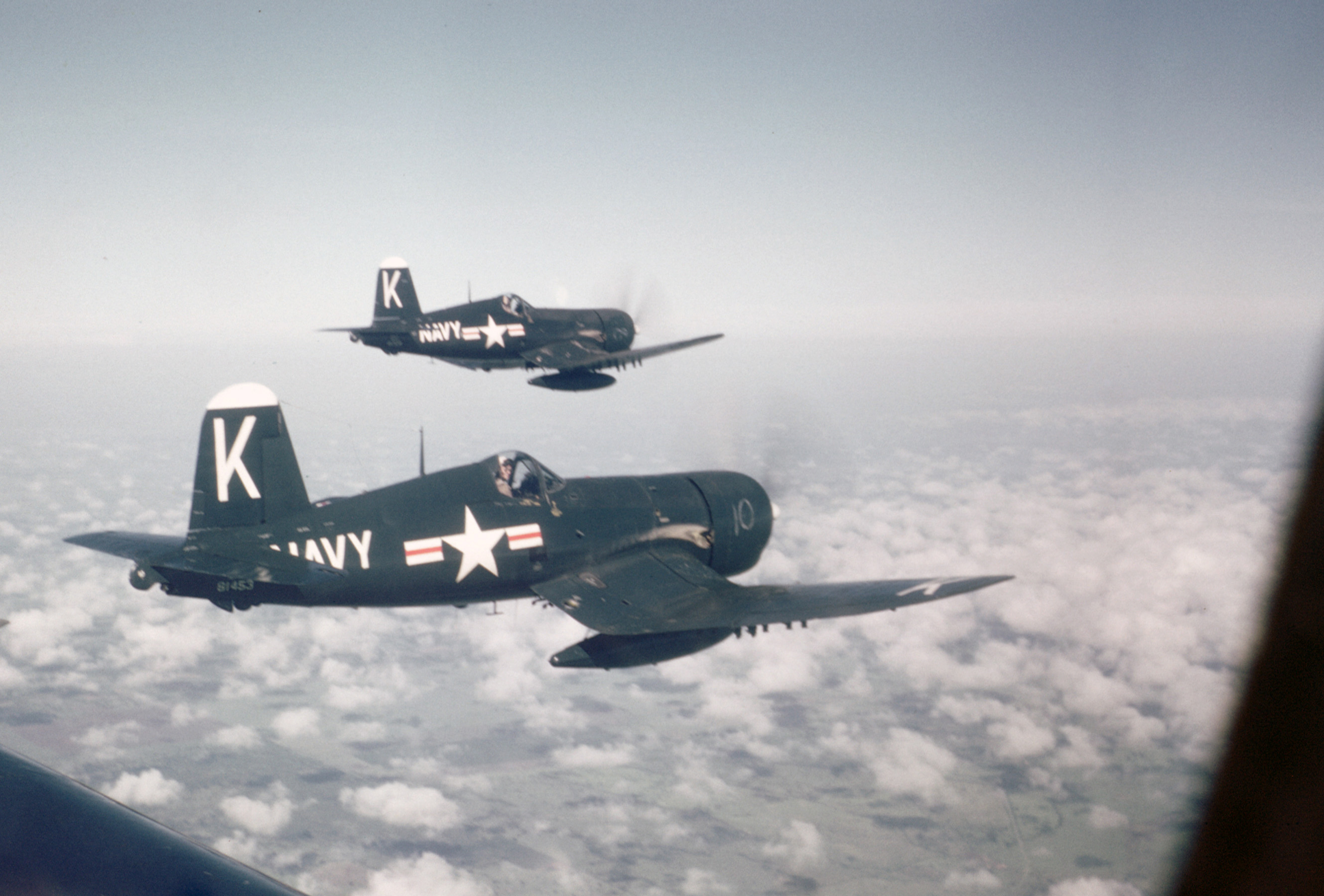 F4U-4 Corsairs similar to those flown by Brown and Hudner on that fateful day in December, 1950. (photo via Bryan Makos)