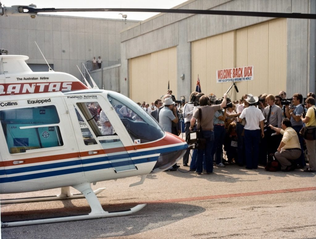 Today In Aviation History: First Solo Around-the-World Flight in a Helicopter Completed 11 dick smith bell 206