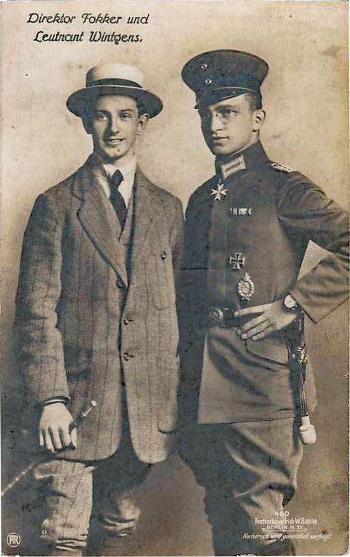 Aces: Kurt Wintgens - The Pilot With First Victory Using Synchronized Guns 12 direktor fokker und leutnant wintgens