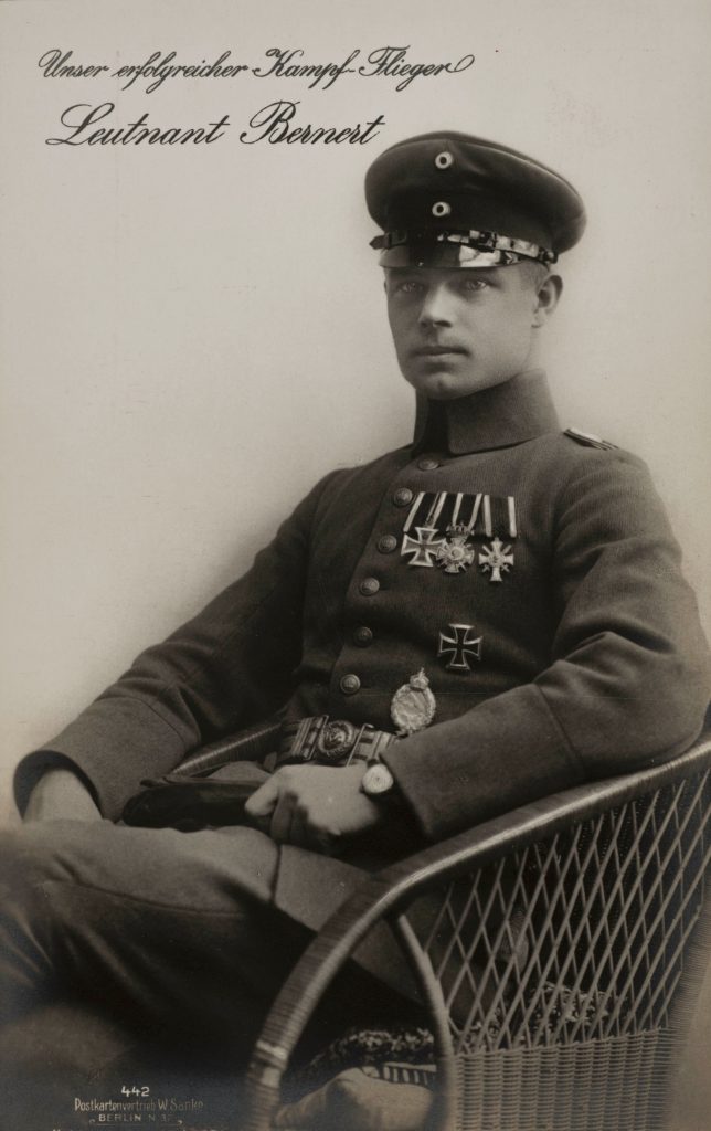 Aces: Fritz Otto Bernert - The One-Armed Fighter Legend Of Germany 11 eerste wereldoorlog propaganda ansichtkaarten prentbriefkaarten sfa018000551