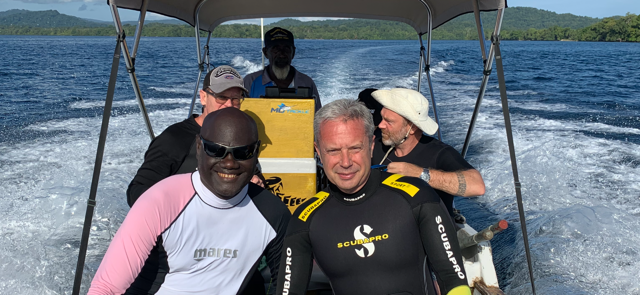 Into the Solomon Islands: Mark Roche’s Journey Through the Sunken Wrecks of WWII 16 ewan stevenson l mark roche mark roche