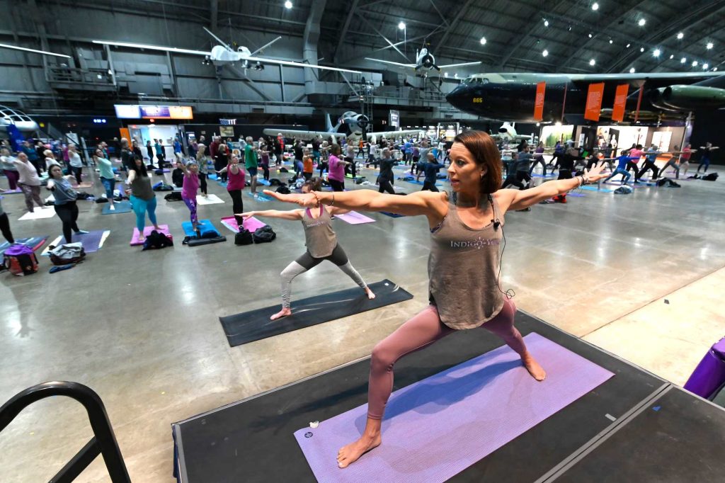 National Museum of the U.S. Air Force Continues Free Fitness Classes Through December 10 fitness under the wings 1