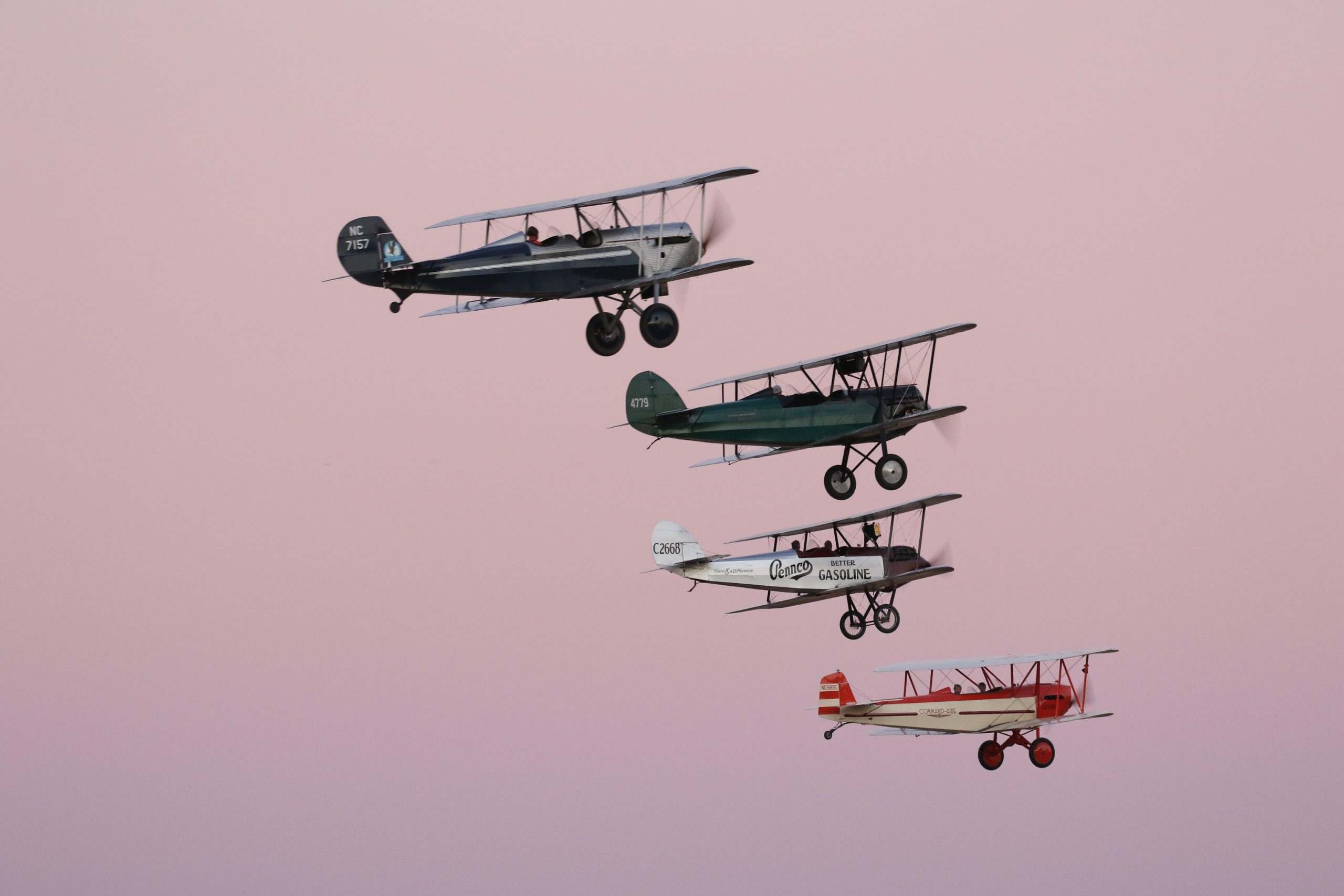 four OX 5 biplanes on Friday evening 7D2 2156 scaled