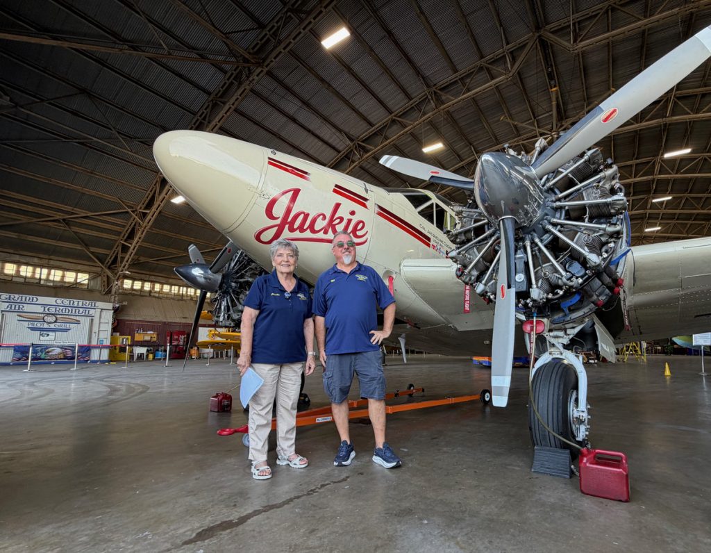 Vintage Flying Museum Honors Jackie Cochran with New Nose Art on Historic Beech E18S 10 img 5065