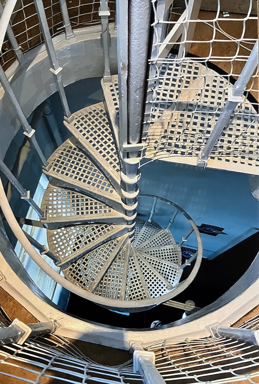 Croydon: London's Crucible of Flight 20 interior spiral stairway in croydon airport control tower 1920 museum 8350