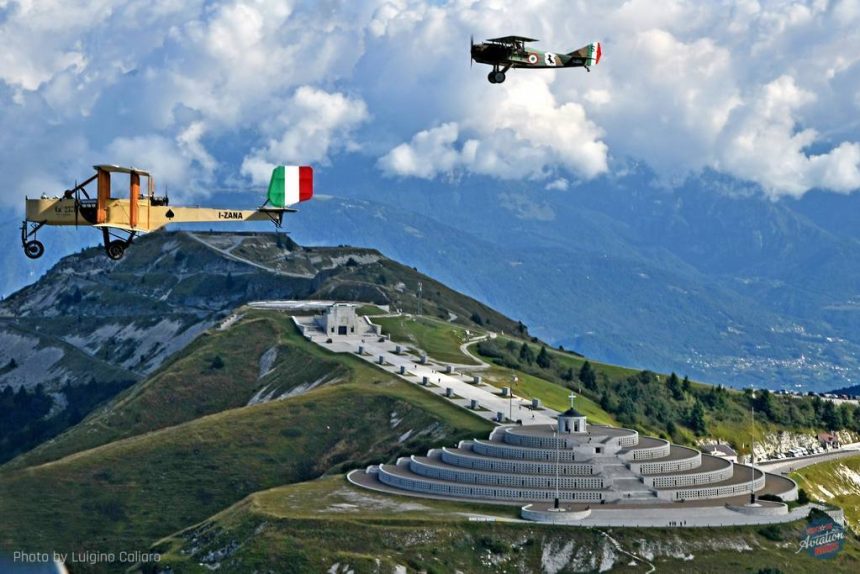 jonathan collections caproni ca.3r and spad xiii honor wwi fallen during asiago anniversary flight 16