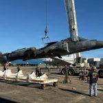 last marine corps produced av 8b harrier ii joins national naval aviation museum 3301