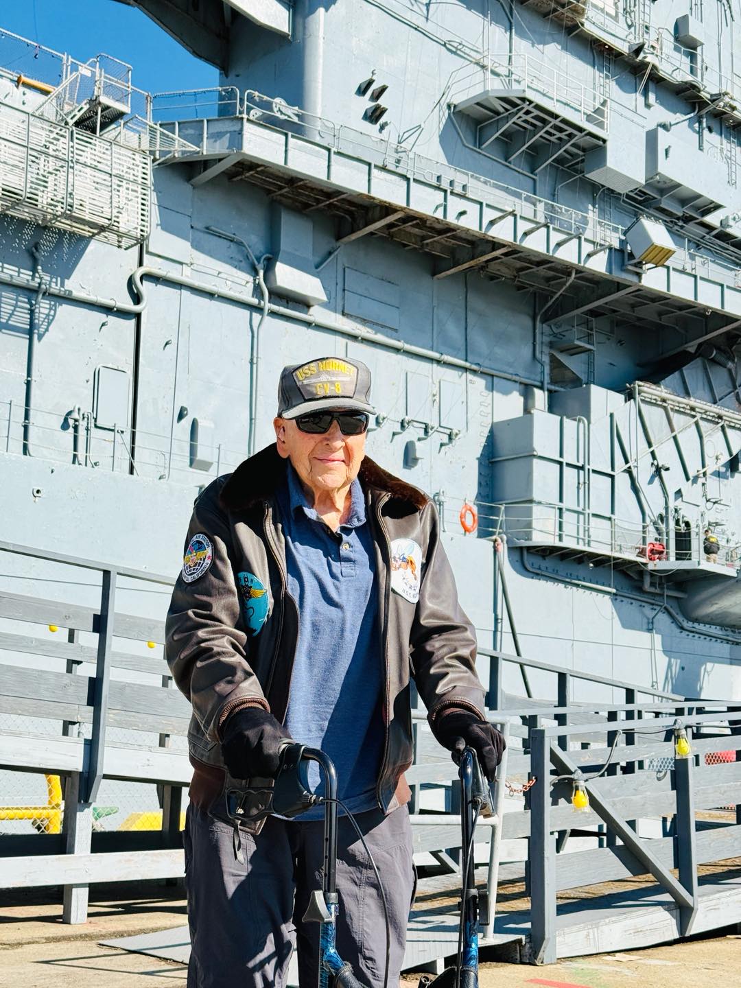 lfred J. Payne age 101 USS Hornet 45