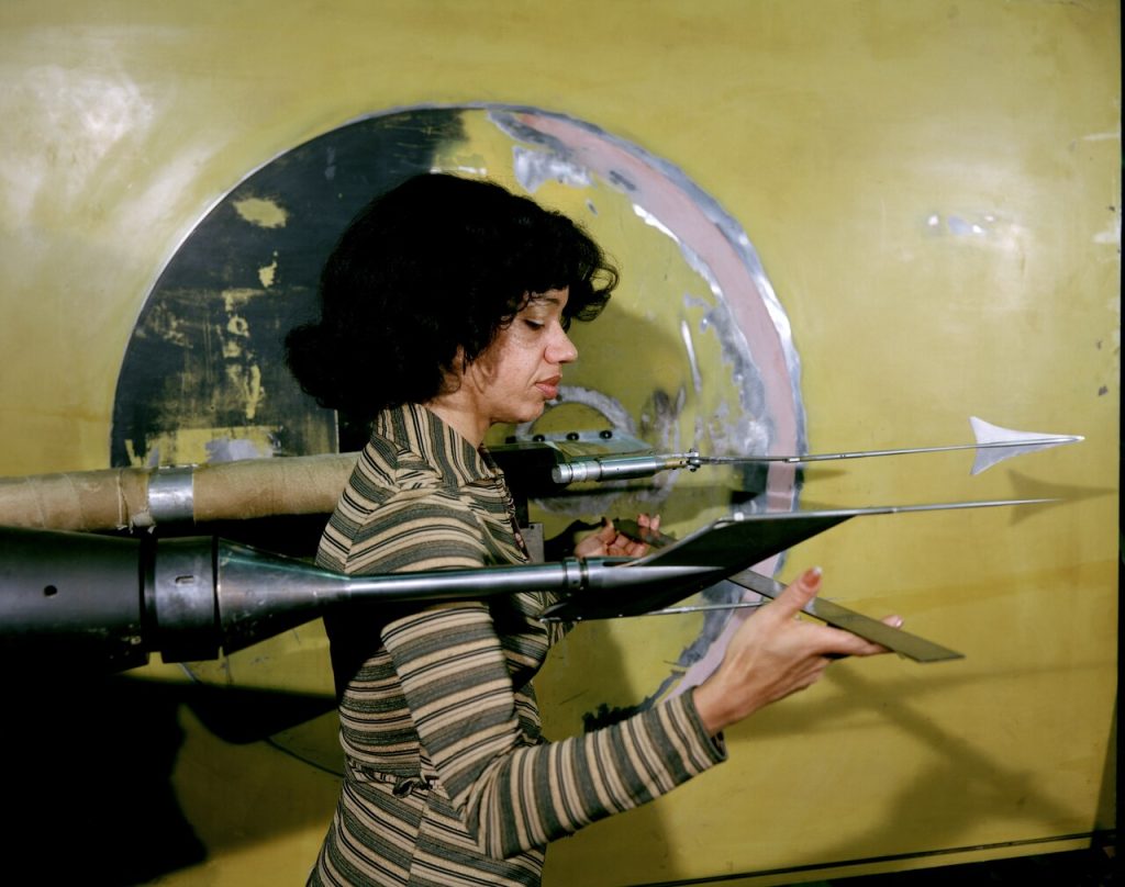 Pioneers of Aeronautical Engineering: Christine Darden - Breaking Barriers in Sonic Boom Research 11 lossy page1 1280px Sonic Boom Test Model with Christine Darden LRC 1978 B701 P 02625.tiff