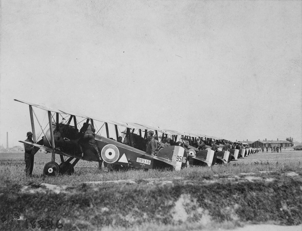 Aces of War: Leonard Rochford - The Master of the Sopwith Camel 12 Sopwith Camels being prepared for a sortie. Leonard Rochford scored 26 of his 29 victories in this aircraft.