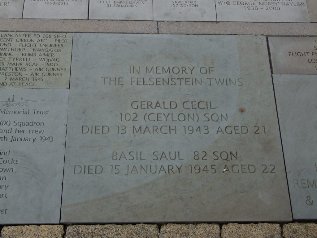 RAF Salutes 6th "Bomber Command Day" in Lincoln, England 15 memorial plaque