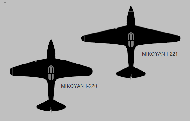Today In Aviation History: First Flight of the Mikoyan-Gurevich I-225 12 mikoyan gurevich i 220 and i 221 top view silhouette comparison