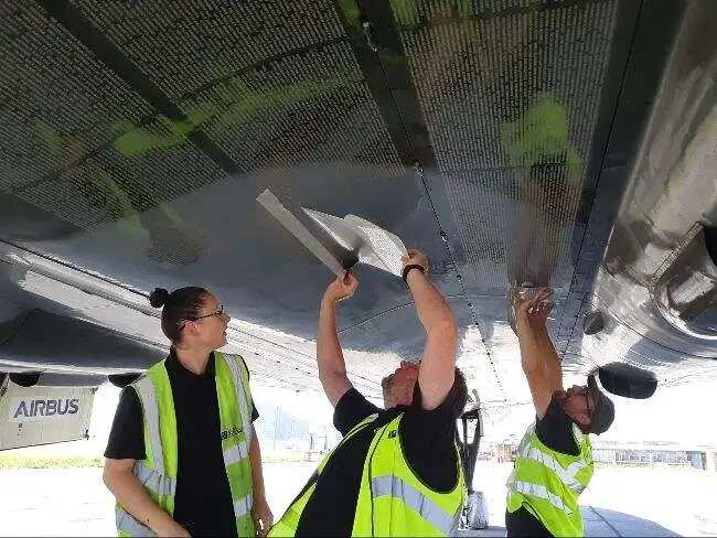 name panels and have recently attached them to the underside of XH558s bomb bay doors