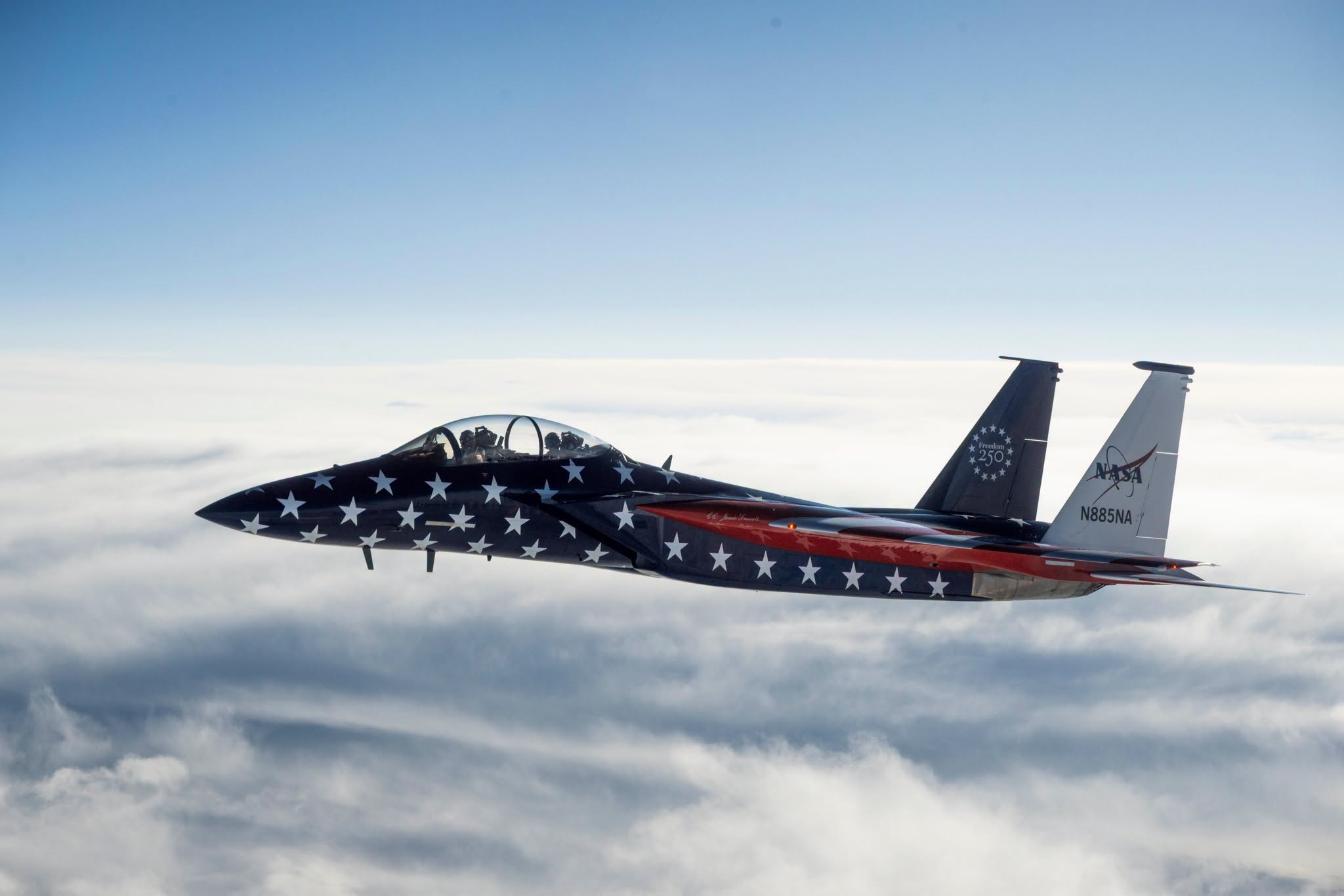 NASA to Showcase America 250 Aircraft and Administrator Jared Isaacman at EAA AirVenture Oshkosh 2026 15 nasa f 15 and f 18 america 250th f 15 eagle
