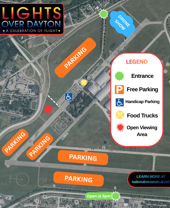 The National Museum of the U.S. Air Force to Host 500-Drone "Lights Over Dayton" Show 10 national aviation heritage area. venue drone show public