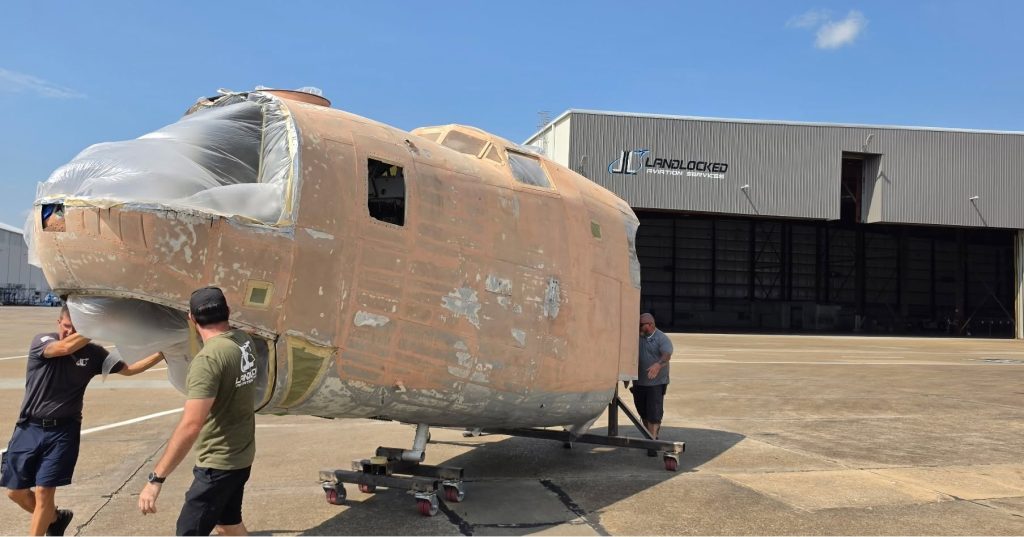national museum of the mighty eighth air force completes phase ii of rare b 24 liberator restorationplandlocked