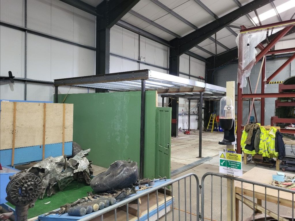 Avro Lancaster B.VII NX611 ‘Just Jane’ – Restoration Update 260 11 new mezzanine level under construction