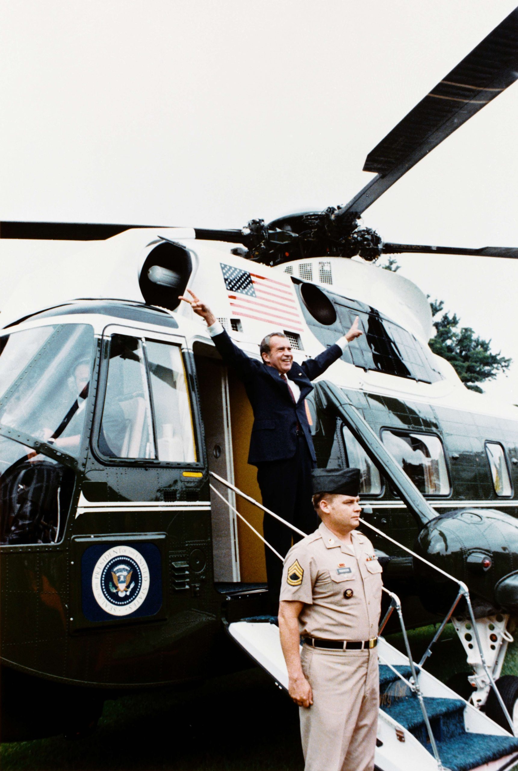 Nixon's VH-3A Sea King Returns to March Field Air Museum for Restoration 15 nixon depart scaled